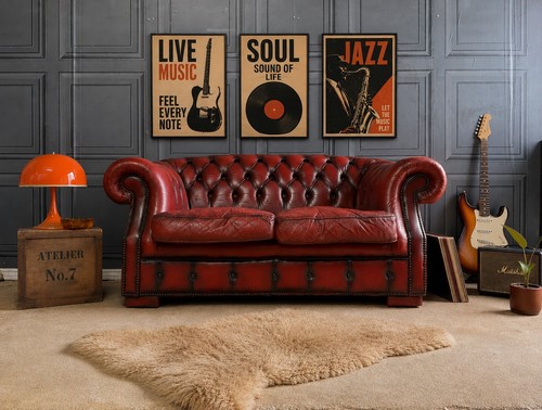 Vintage genuine blood red - ox,
