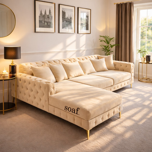 Chesterfield chaise sofa - chaise,