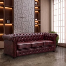 CHESTERFIELD OX RED FAUX