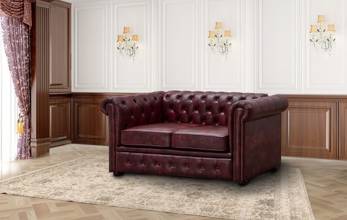 Chesterfield red faux - red,