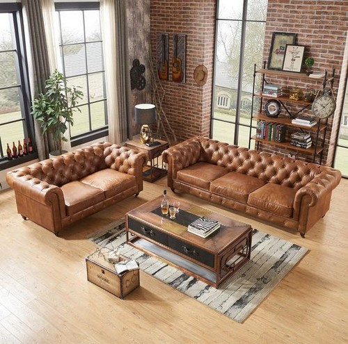 Classic chesterfield leather - chesterfield,