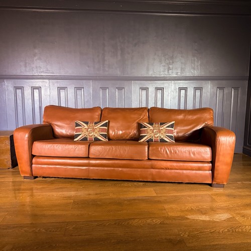 Leather seater sofa - seater,
